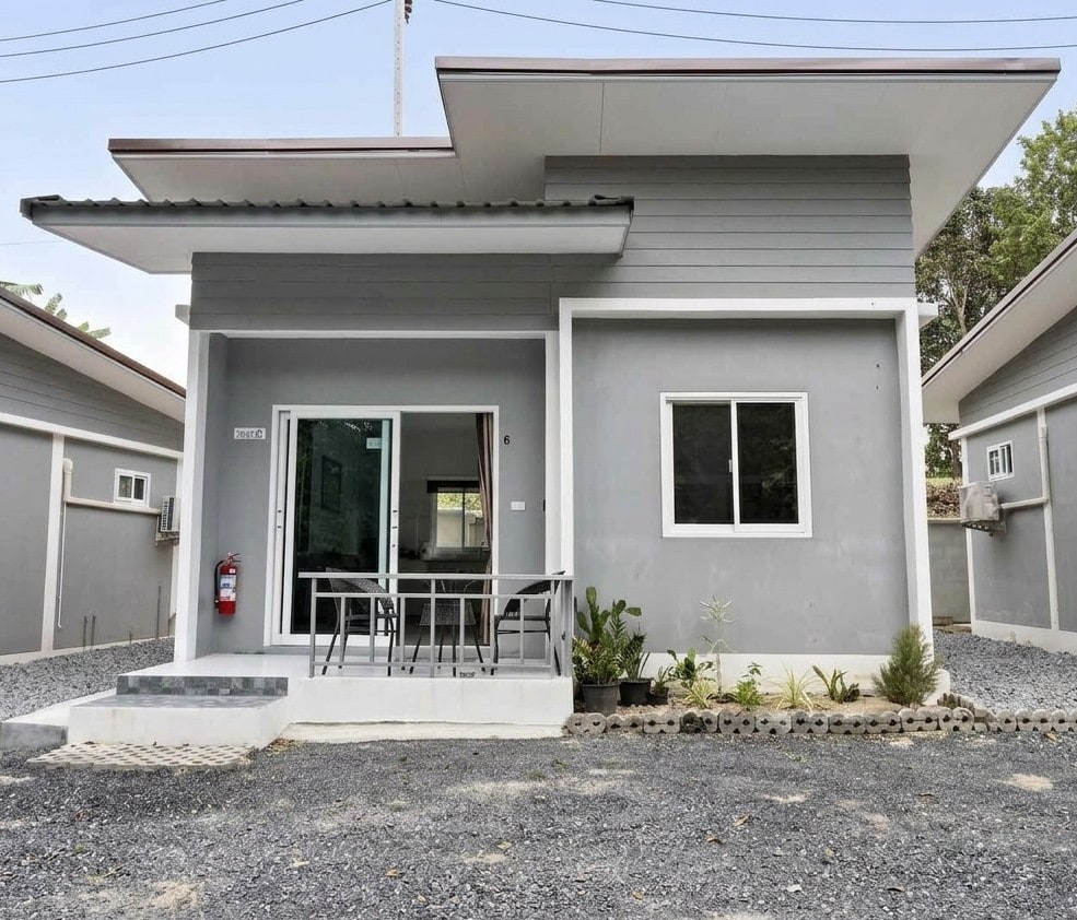 Exterior of a Home Garden villa, with the private porch
